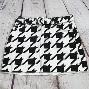 UEC large Houndstooth print mini skirt TopShop 6